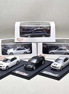 KM 1:64 奔驰C63 AMG W204 轿车 合金汽车模型收藏