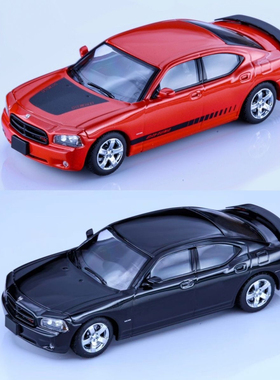 现货Rollin 1:64 道奇战马Dodege Charger 08 亮黑色 合金车模