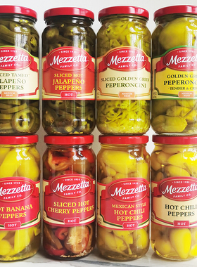 Mezzetta美国西餐金黄辣椒切片三明治Peperoncini Golden Greek