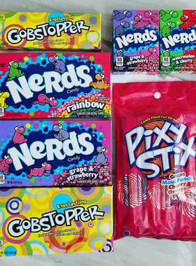 美国旺卡果味粒粒糖歌巴斯回味糖Wonka Nerds Gobstopper Candy