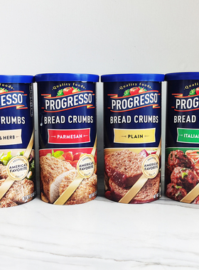 特价美国浦氏面包糠炸鸡翅猪扒烤鸡意式Progresso Bread Crumbs