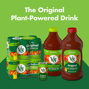 特价美国金宝V8混合蔬菜汁饮料培养基调酒汁100% VEGETABLE JUICE