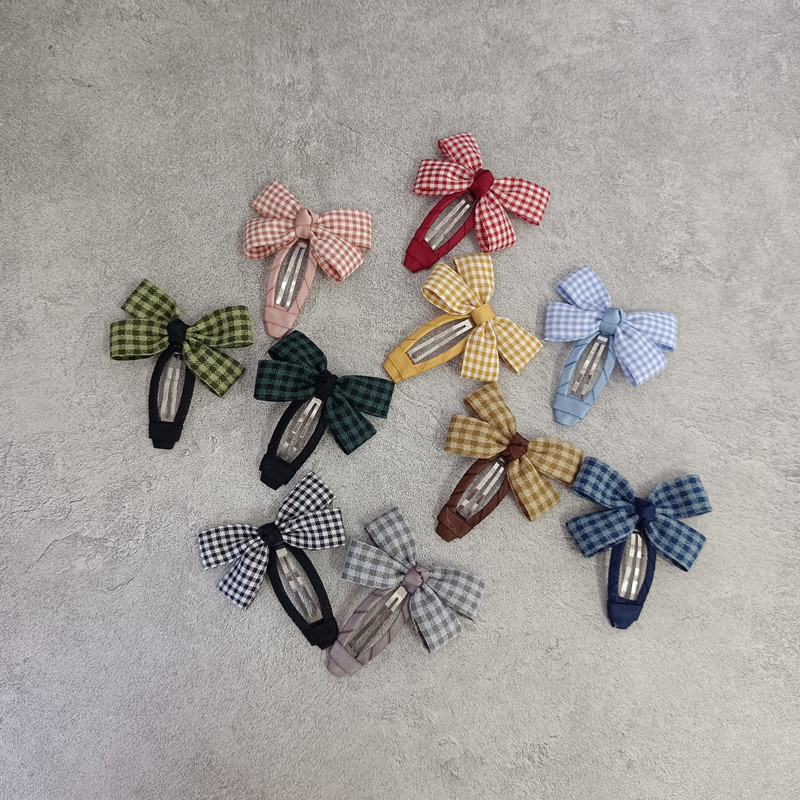 囡豆儿边夹布艺甜美可爱原创发夹