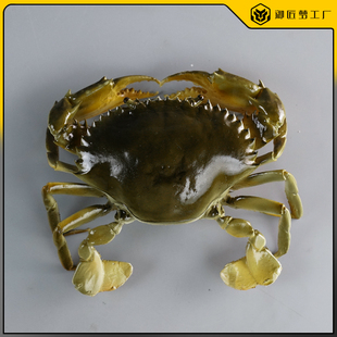 仿真膏蟹模型青蟹摆件餐厅海鲜装饰道具假螃蟹模型大闸蟹雕塑
