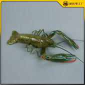 仿真蓝龙虾模型澳洲淡水小龙虾模具海洋动物仿真海鲜水产道具
