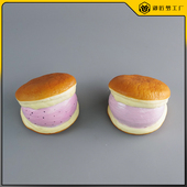 仿真舒芙蕾蛋糕模型汉堡包创意家居装 饰松饼可爱西点烘焙甜品模型