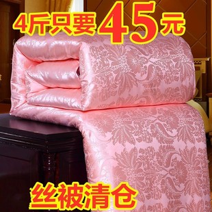 桑丝春秋被子空调被双人被芯夏凉被子单人宿舍学生加厚保暖冬被芯