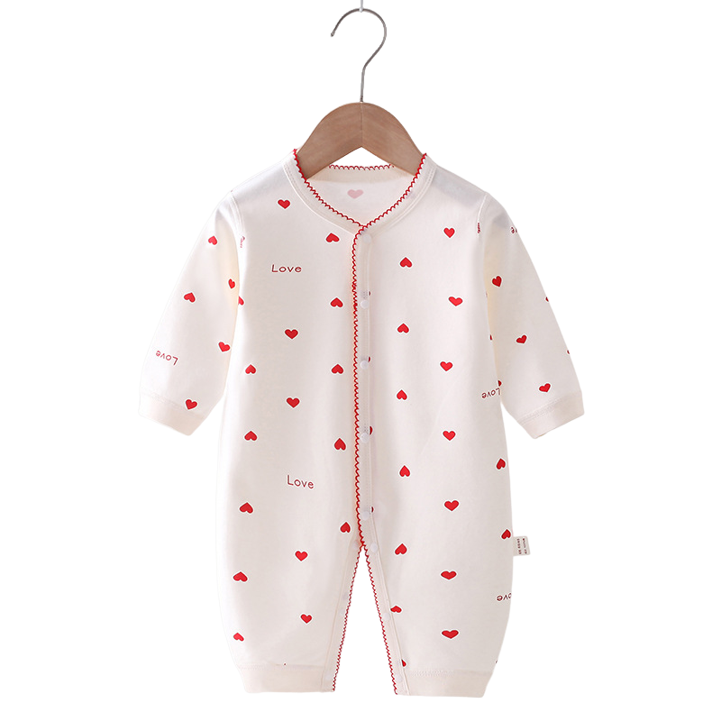 欧美婴儿连体衣春秋纯棉长袖新生婴儿哈衣男女宝宝外出爬服家具