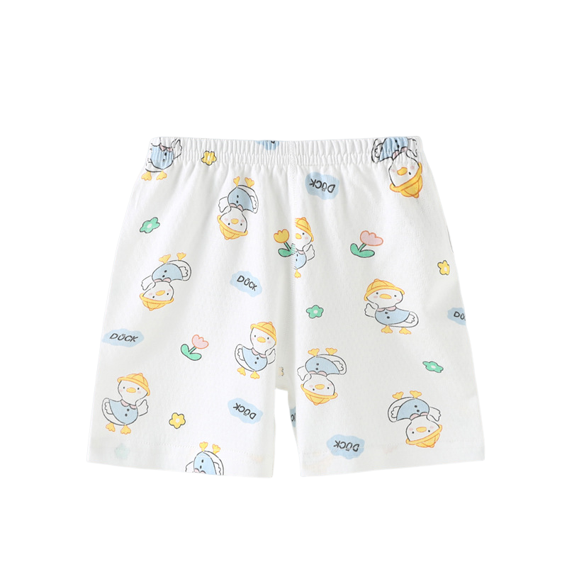 欧美夏季薄款男童短裤纯棉0婴儿1小孩儿童3宝宝裤子5夏天女童外穿