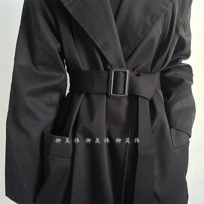 布料西装外套收腰配裙子显瘦