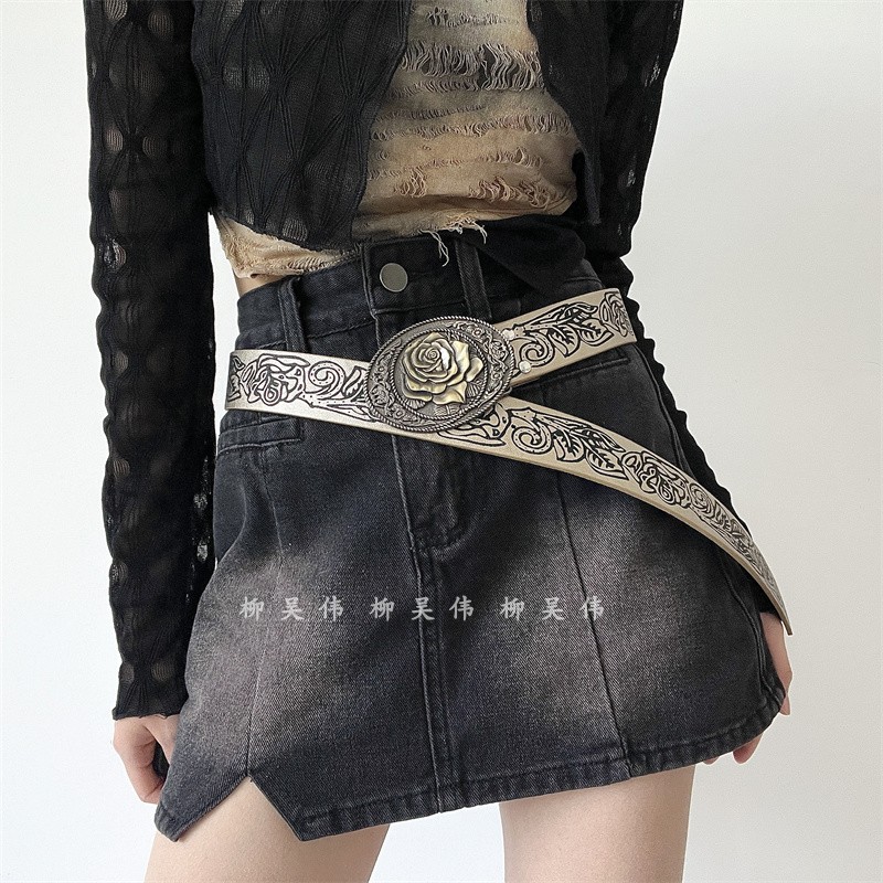 牛仔裤小众设计感y2k美式复古