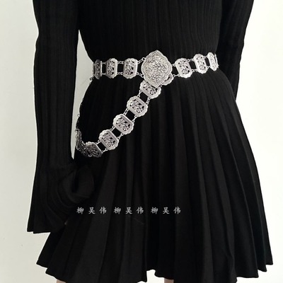 复古民族风腰链配饰波西米亚~