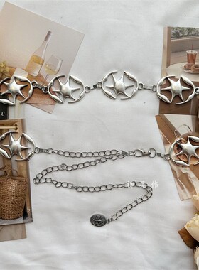 柳吴伟银色腰链配饰百搭配连衣裙裙子收腰2025新款腰带高级感简约