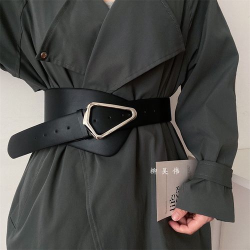 酷~三角形腰带设计感小众