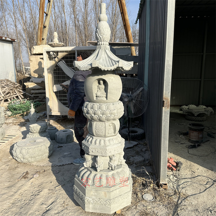石雕佛塔青石文昌塔舍利塔汉白玉八宝塔经幢藏式阿育王塔寺院雕塑