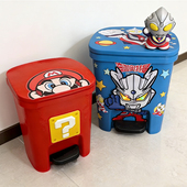 ins风可爱卡通垃圾桶家用创意个性 卫生间卧室儿童玩具收纳高颜值