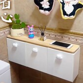 原木风厕所马桶上方置物架卫生间壁挂式 厕纸盒纸巾盒姨妈巾收纳盒