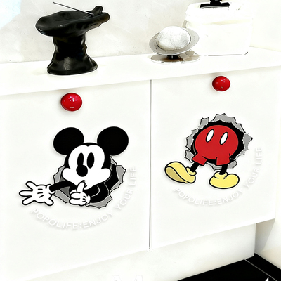 米奇卫生间马桶旁侧边壁挂纸巾盒