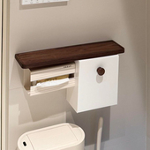 卫生间纸巾盒置物架马桶旁边姨妈巾收纳盒厕纸架抽纸盒墙上储物柜