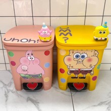 海绵宝宝垃圾桶儿童房间摆件女生女孩公主卧室布置改造小物件装饰