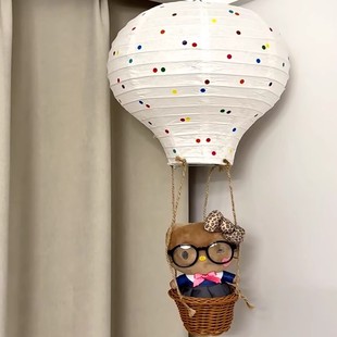 hellokitty哈喽kt热气球儿童房间装饰摆件创意公主房天花悬浮吊饰