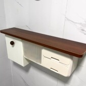 卫生间置物架壁挂纸巾盒厕所厕纸盒马桶边卫生巾储物盒湿巾收纳盒