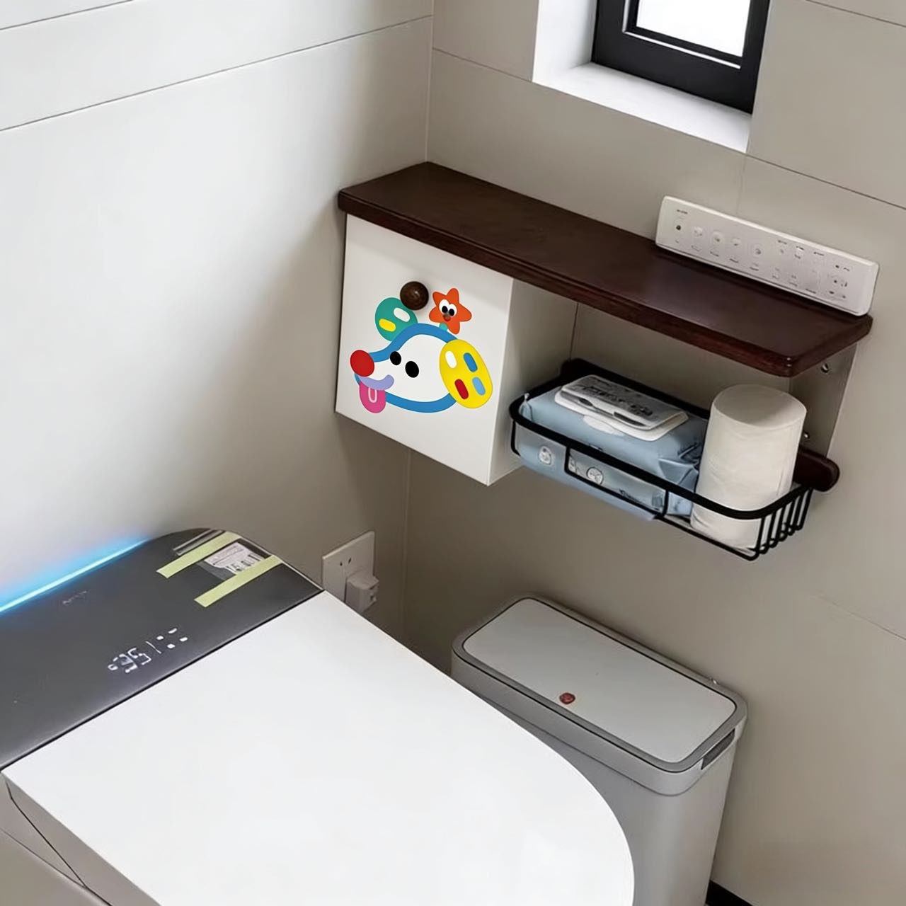 多巴胺小狗卫生间墙面置物架手机香薰绿植收纳架厕所纸巾盒收纳盒,家庭/个人清洁工具,浴室角架/置物架,淘宝优惠券,粉丝福利购,淘宝优惠卷
