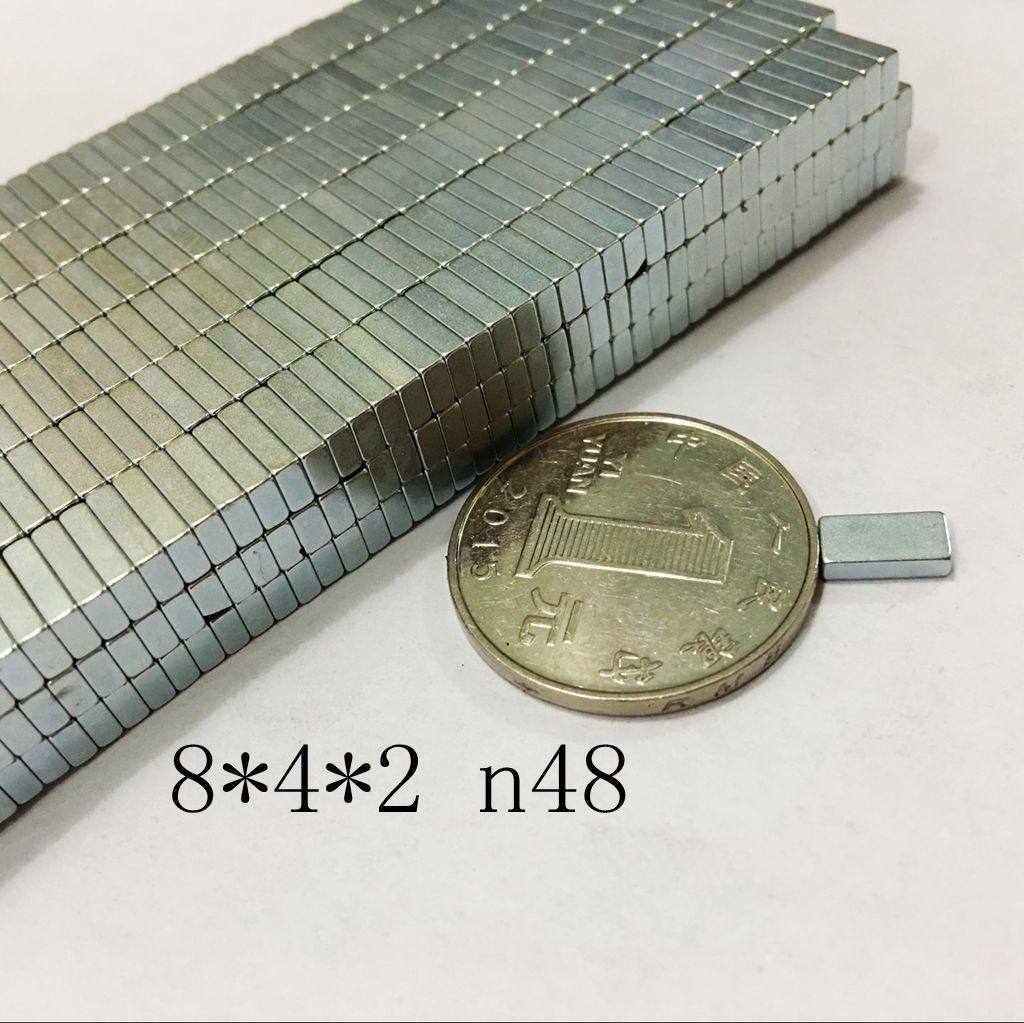 n48 高性能超强强力磁铁 吸铁石 强磁磁铁 稀土钕铁硼 长8*4*2