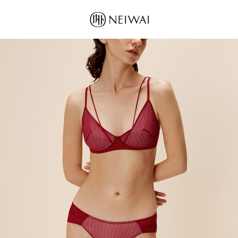 内外蕾丝网纱细带5/8杯内衣女轻薄性感无胸垫文胸NW221WU1125,女士内衣/男士内衣/家居服,文胸,淘宝优惠券,粉丝福利购,淘宝优惠卷