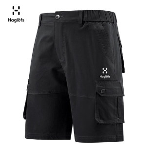 HAGLOFS火柴棍夏季新款五分短裤男宽松直筒户外休闲多口袋工装裤