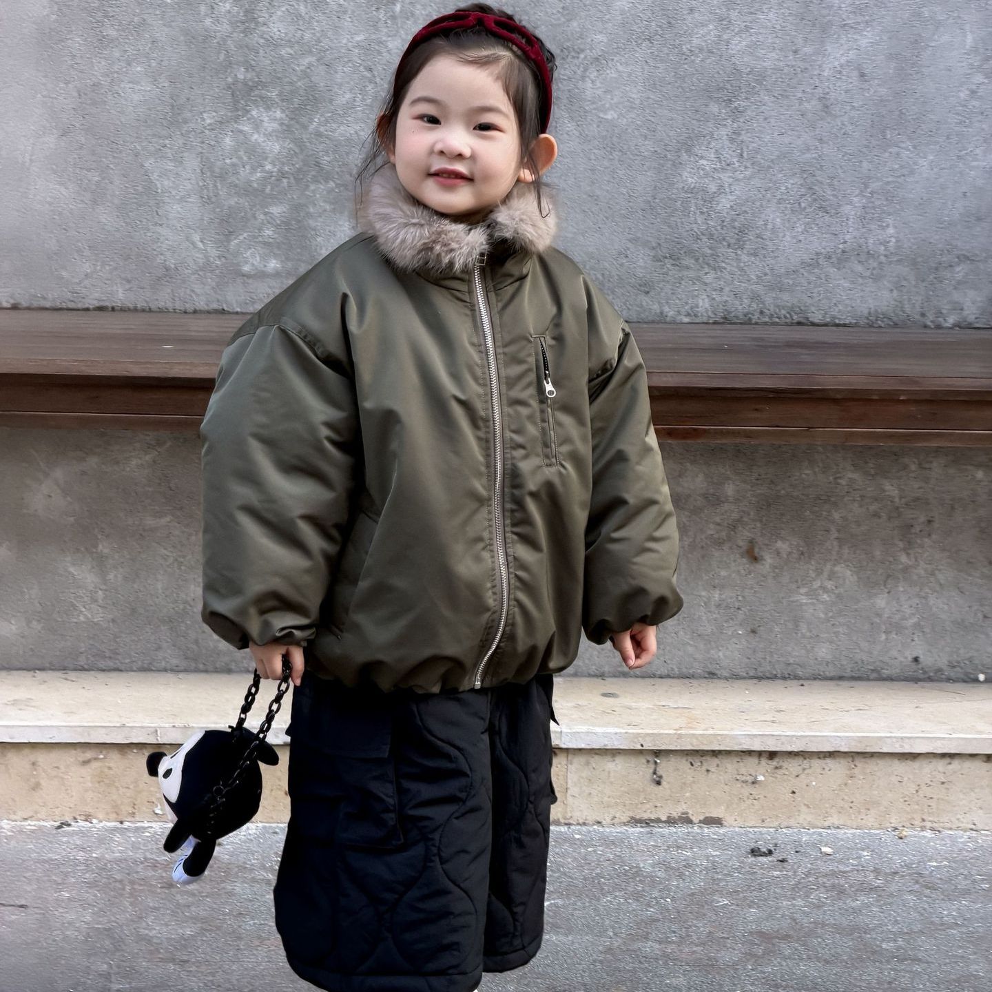 棉外套宝宝加厚保暖棉服加绒棉袄