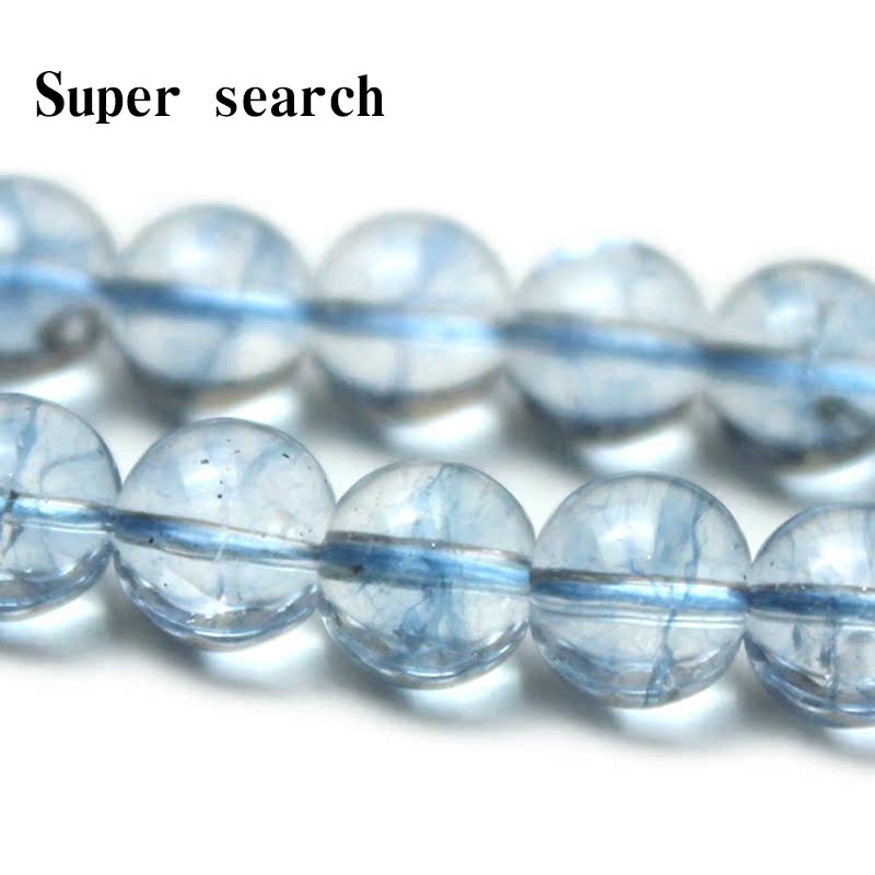 玻璃爆花玻璃散珠子diy圆珠