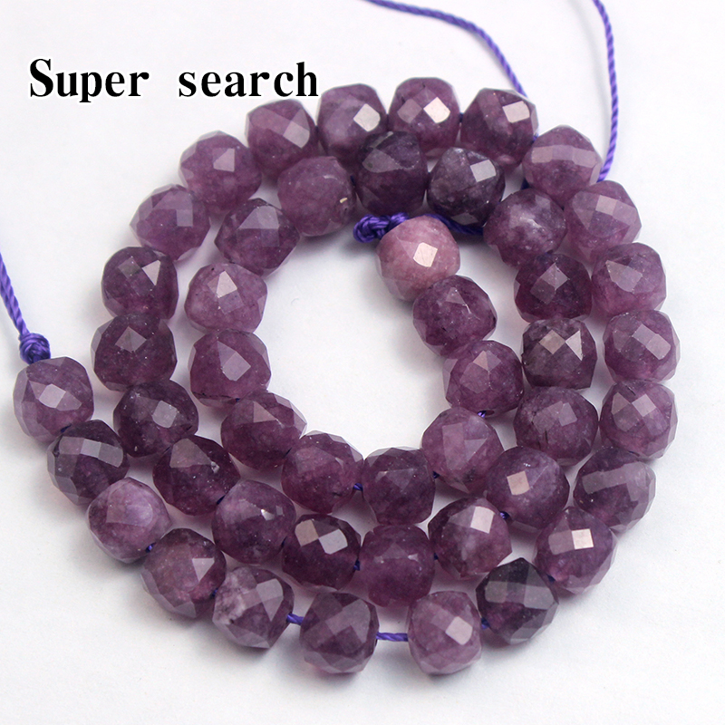 黑紫色玉髓石头散珠子diy手工方糖正方体手链项链耳坠配饰串珠