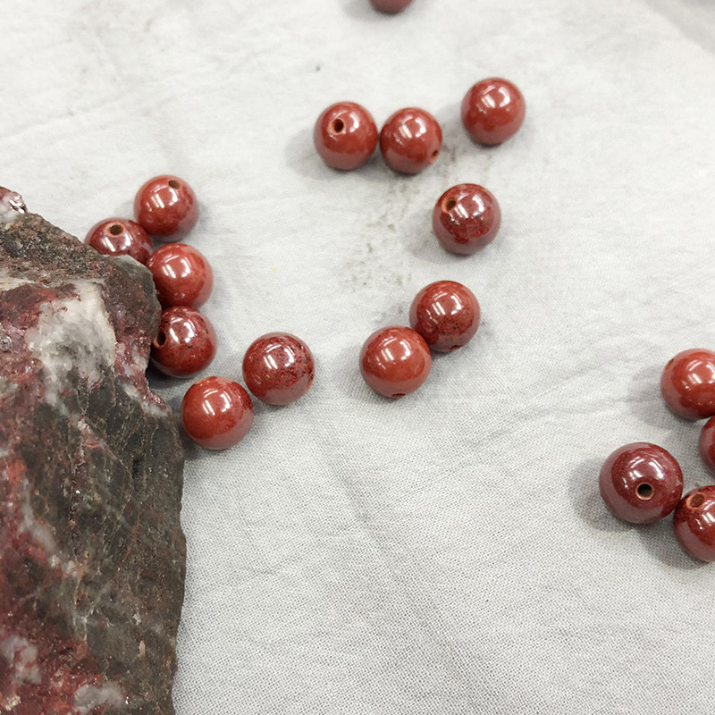 帝王砂原矿打磨朱砂圆珠DIY手工散珠民族风饰品配件辰砂手链项链,饰品/流行首饰/时尚饰品新,其他DIY饰品配件,淘宝优惠券,粉丝福利购,淘宝优惠卷
