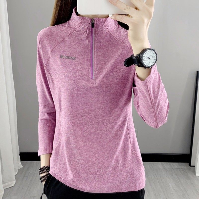 春夏速干衣长袖女装透气登山户外运动跑步弹力纯色登山T恤瑜伽服,户外/登山/野营/旅行用品,速干T恤,淘宝优惠券,粉丝福利购,淘宝优惠卷