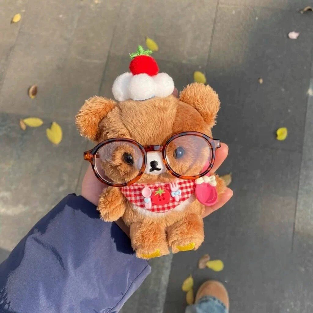 轻松熊娃衣玩偶sanx口水巾头套轻松熊小挂件可爱卡通毛绒玩偶超萌
