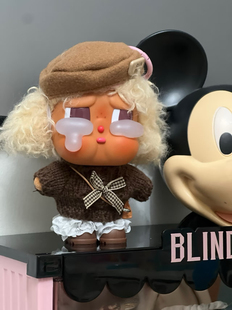 全速起航CRYBABY哭娃度假搪胶娃衣 毛绒沙滩小憩娃衣裙子套装