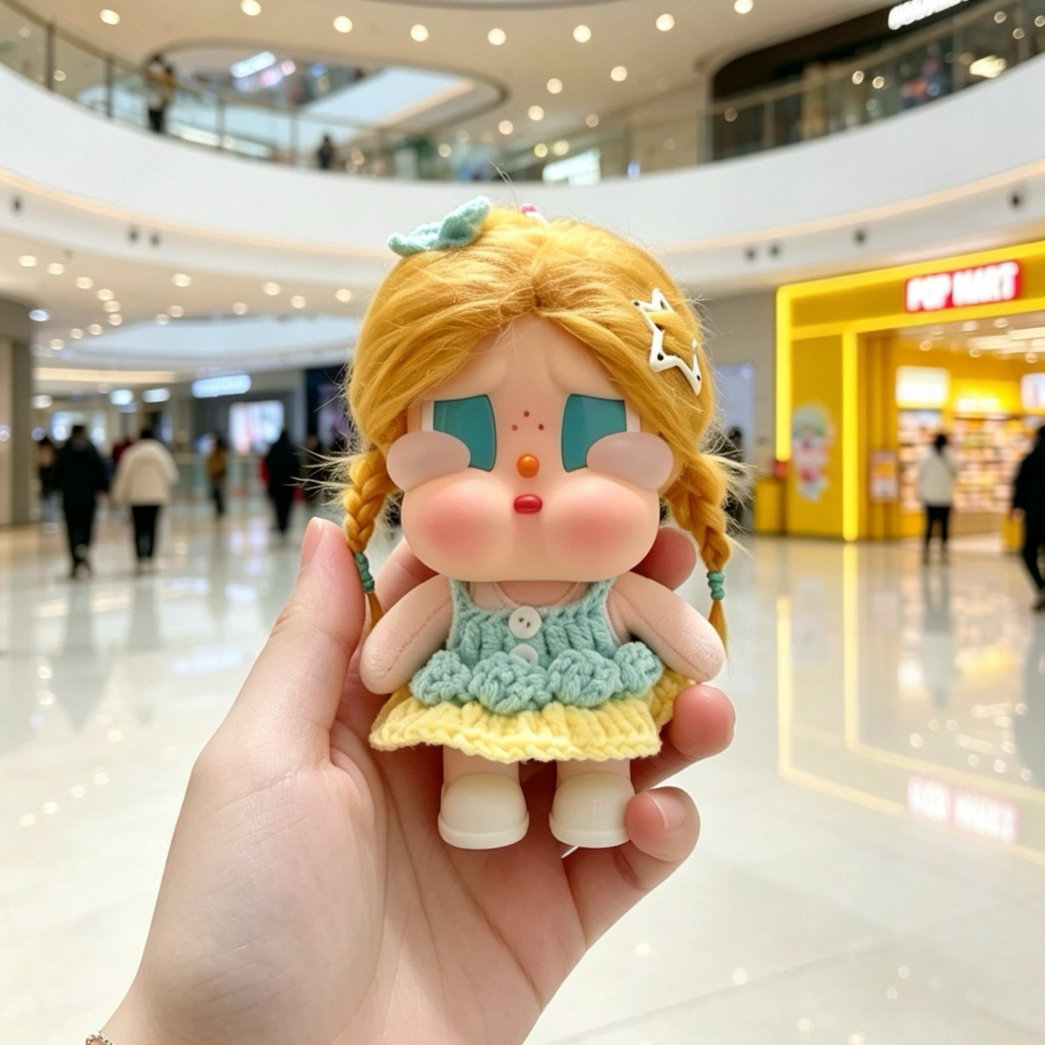 CRYBABY哭娃Vacation搪胶毛绒咕噜咕噜夏天新款手工美人鱼娃衣