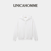 UNICAHOMME 万搭刚需休闲时髦LOGO刺绣连帽卫衣