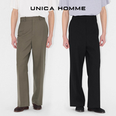 UNICA 复古小众时髦精致绵羊毛微喇西裤 HOMME 张凌赫同款
