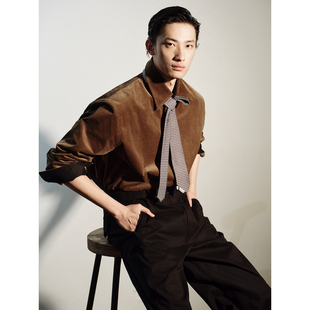 灯芯绒衬衫 街头复古宽松休闲长袖 上衣外套叠穿男 美式 UNICAHOMME