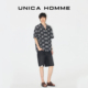 土耳其进口面料破坏感重工水洗牛仔短裤 UNICA HOMME