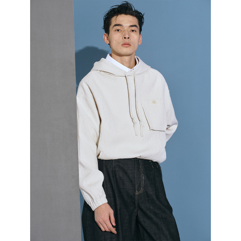 UNICA HOMME/美式高街风连帽外套休闲套头衫运动户外