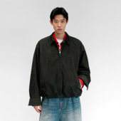 UNICAHOMME 胎牛绒面皮翻领夹克皮衣外套男肌理质感早春商务休闲