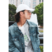 UNICA HOMME 多口袋帅气vtg街头风_休闲宽松多口袋牛仔夹克外套男