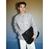 铆钉立裁宽松廓形衬衫 UNICA HOMME 上衣外套复古夏威夷男