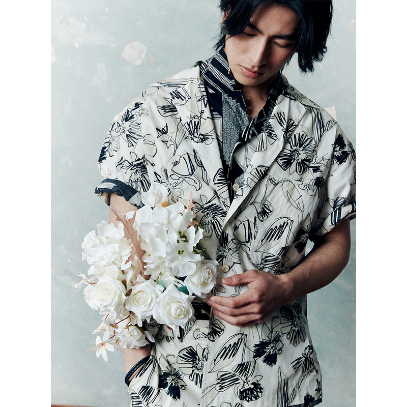 UNICAHOMME日本棉衬衫短裤套装