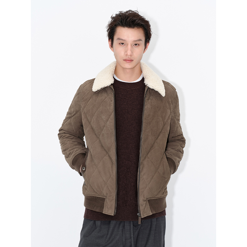 UNICAHOMME肌理皮毛一体外套