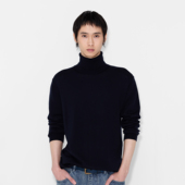 100羊毛加厚保暖针织打底衫 UNICAHOMME 简约修身 男