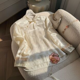 芳华 桑蚕丝长袖 2026新款 气质百搭新中式 上衣7602 春装 主播推荐